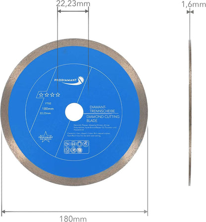 Diamanttrennscheibe Fliese, Feinsteinzeug Premium Rondo F702
