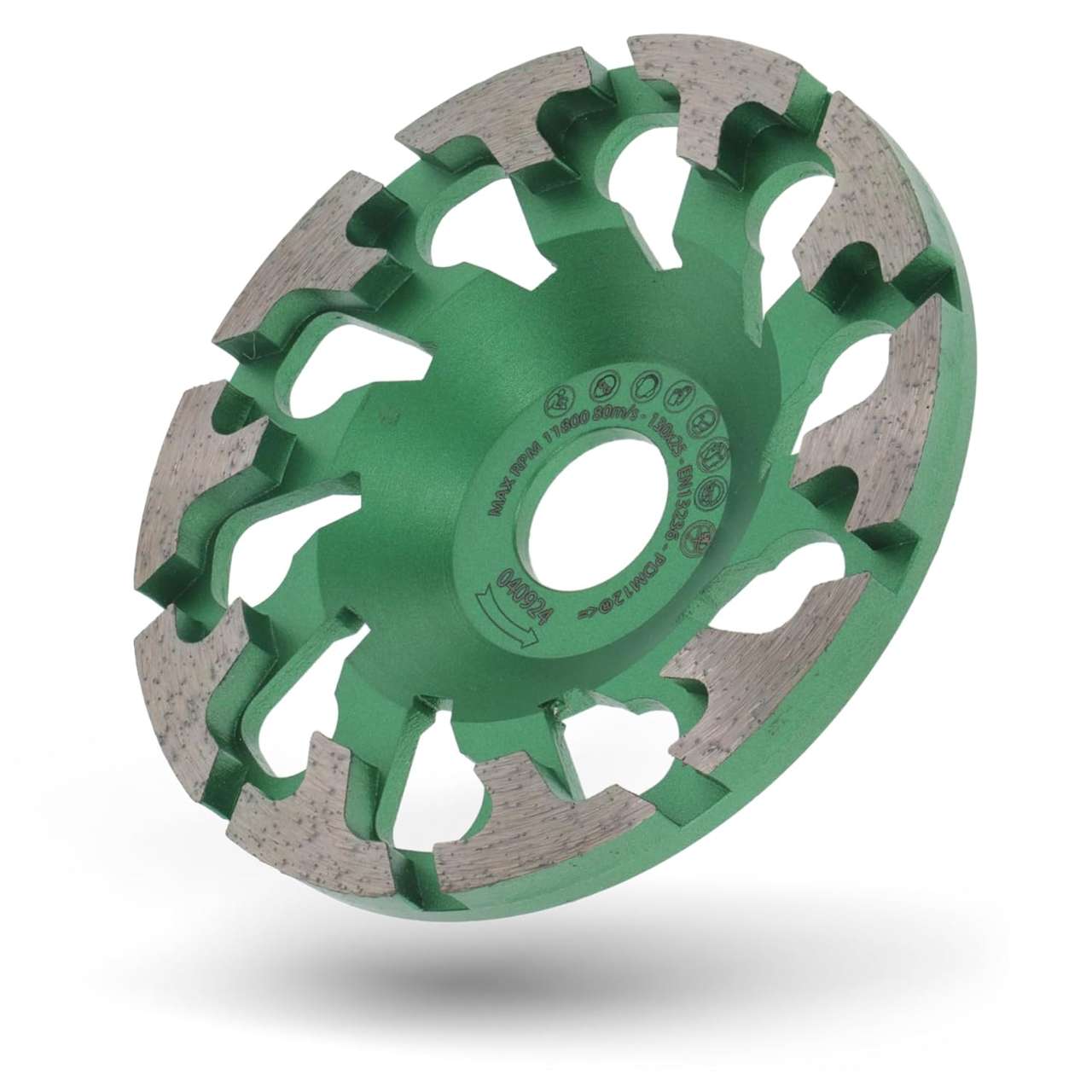 Profi Diamant-Schleiftopf 130mm x 25mm | Beton & Estrich | Passend für Festool Sanierungsschleifer