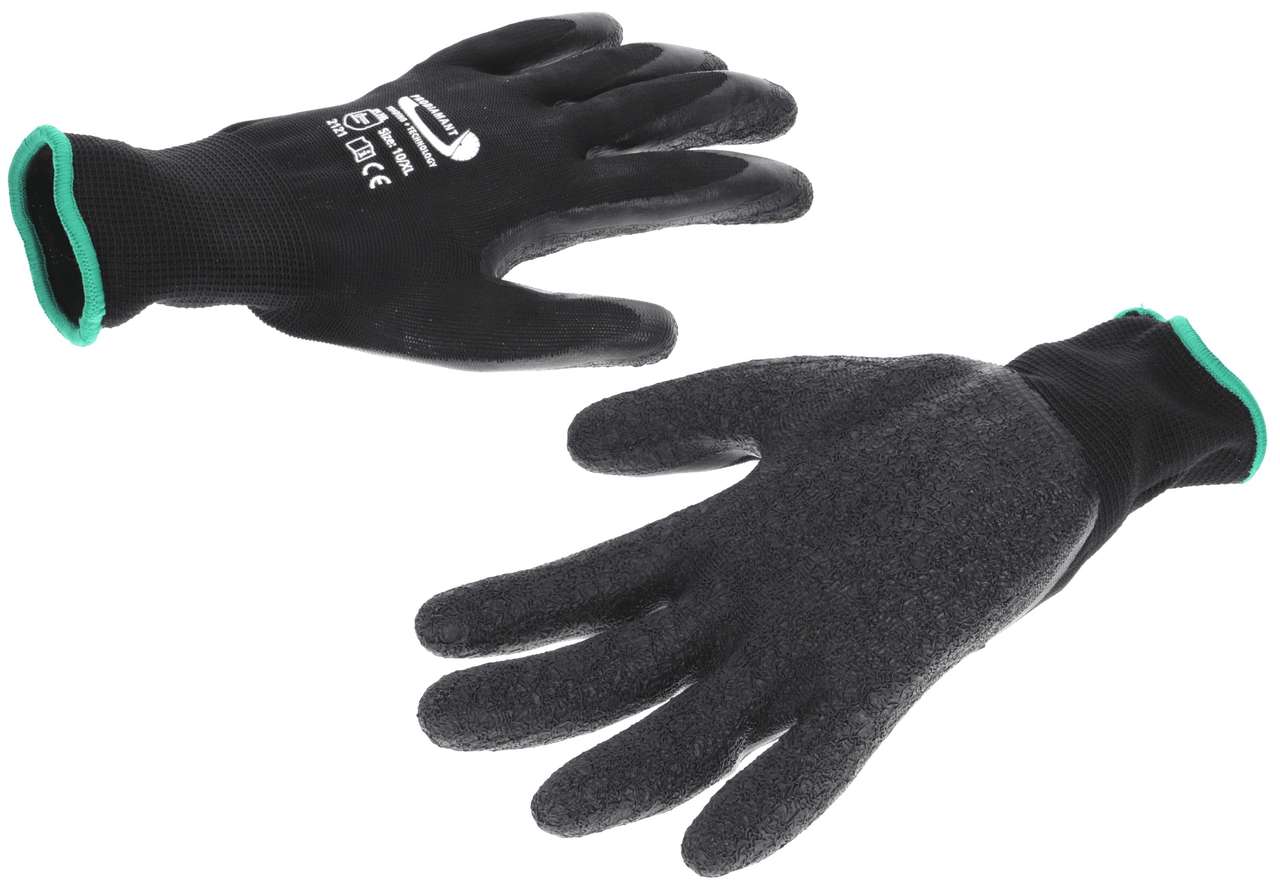 Arbeitshandschuhe für Handwerker Größe XL flexibel mit Grip Beschichtung
