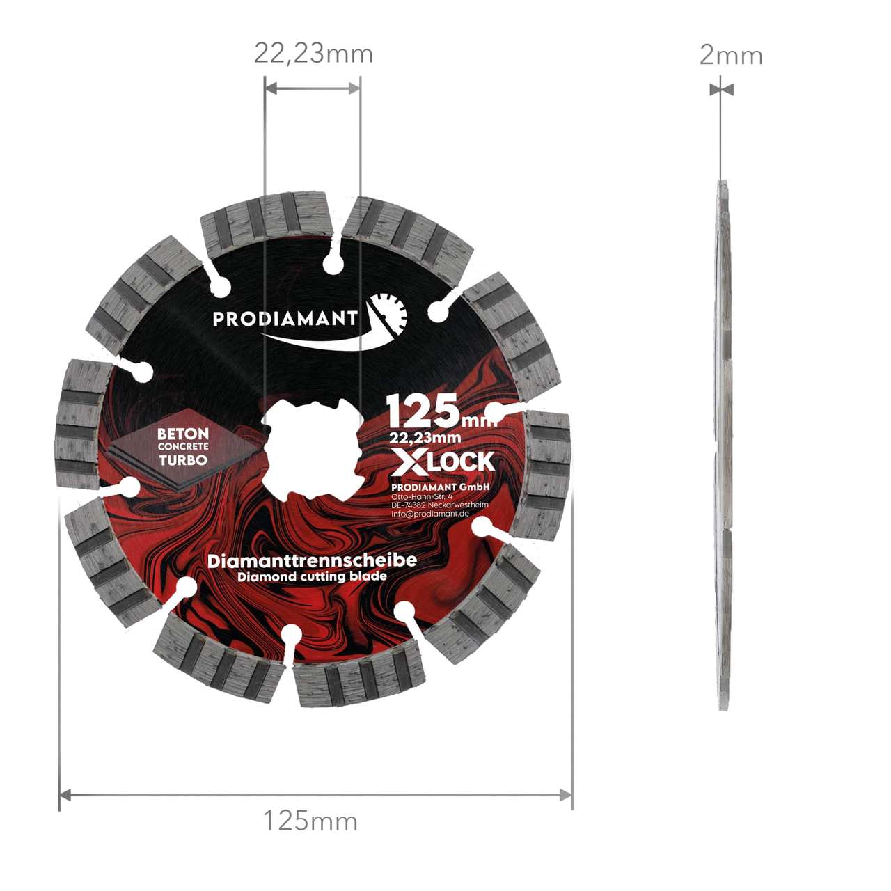 X-LOCK Turbo Diamanttrennscheibe Beton universal