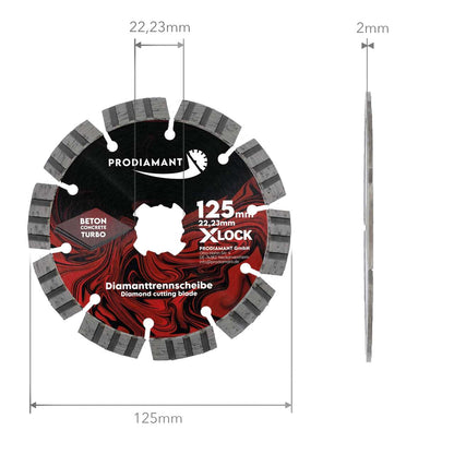 X-LOCK Turbo Diamanttrennscheibe Beton universal
