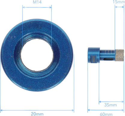 Diamant Fliesenbohrer x M14 für Fliese, Feinsteinzeug DB009