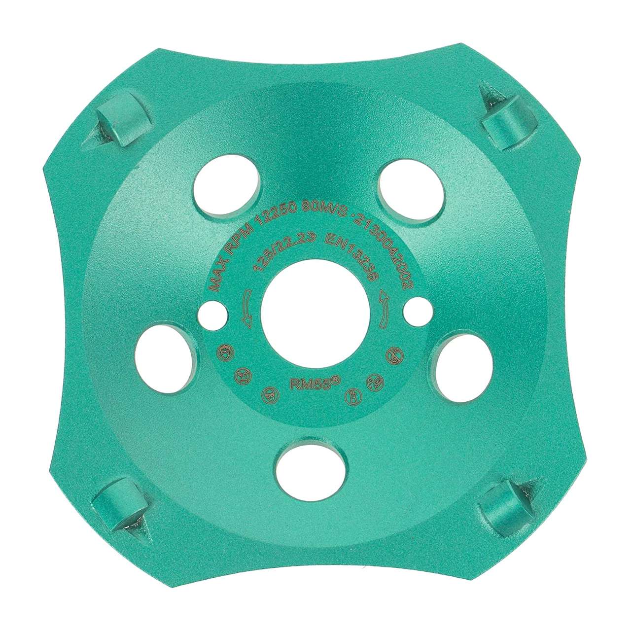 Im Set enthalten: PKD Diamantschleiftopf für Epoxidharz-Beschichtungen und Kleber (125 mm / 6 Segmente)
