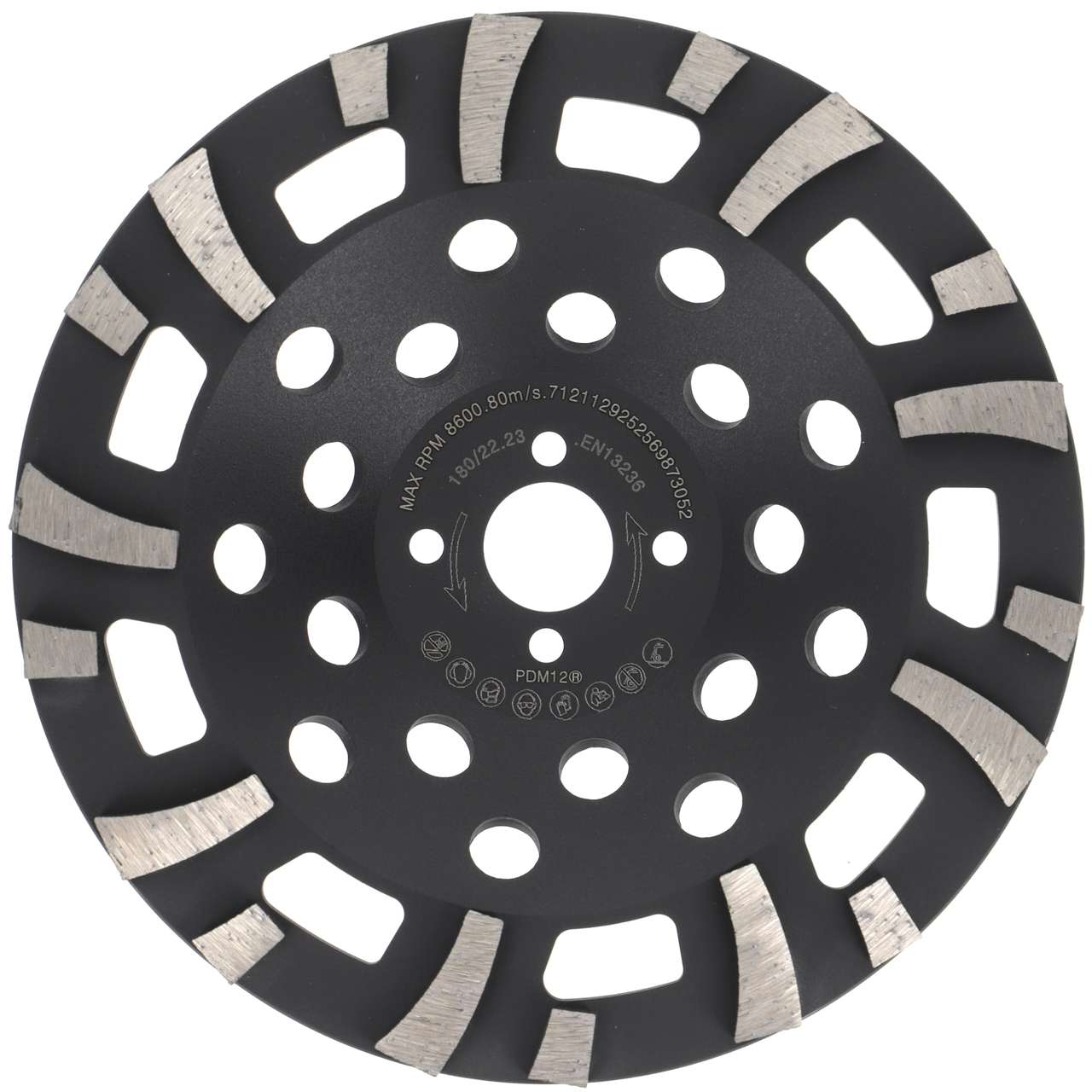 Diamantschleifteller für Estrich, Abrasive Materialien ST71