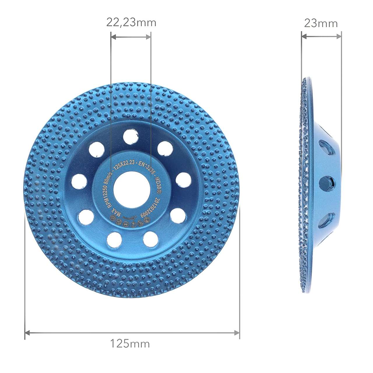 Diamantschleiftopf für Beschichtungen, Betonfarbe, Fassadenfarbe und Farbreste