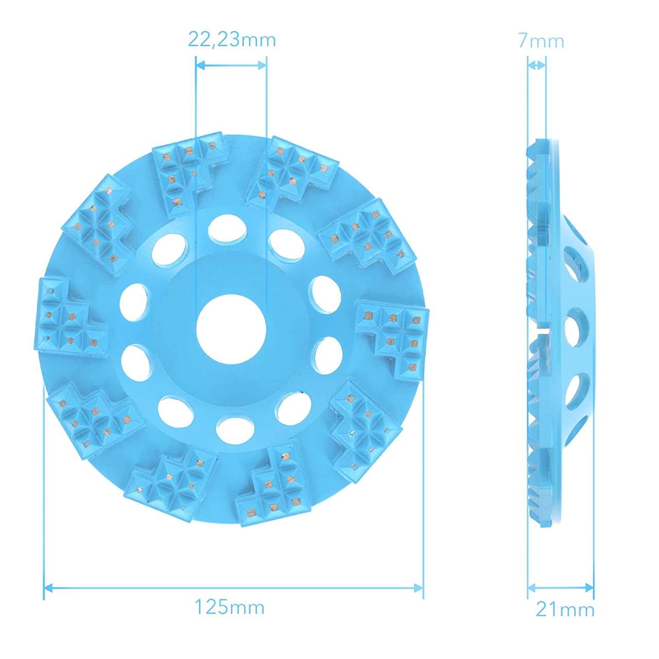 Diamantschleiftopf 125mm für Beschichtungen