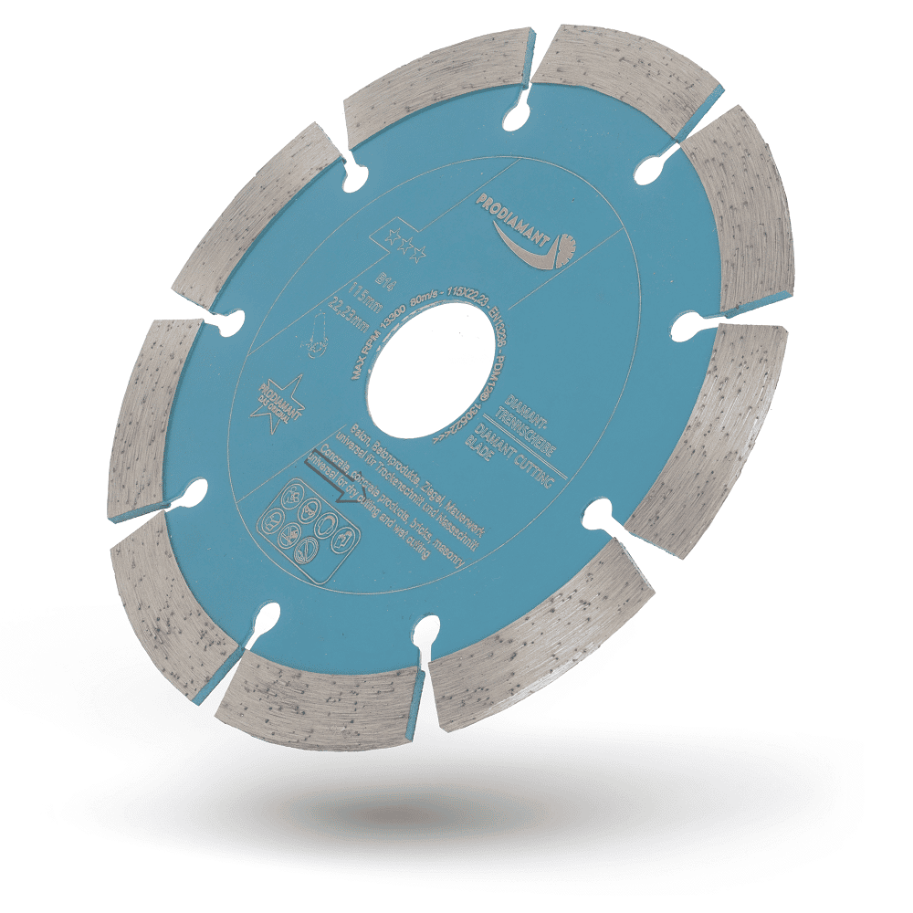 Diamanttrennscheibe für Beton, Stein, Ziegel universal B14