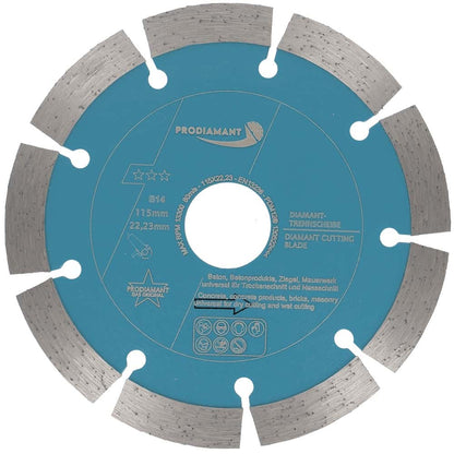 Diamanttrennscheibe für Beton, Stein, Ziegel universal B14