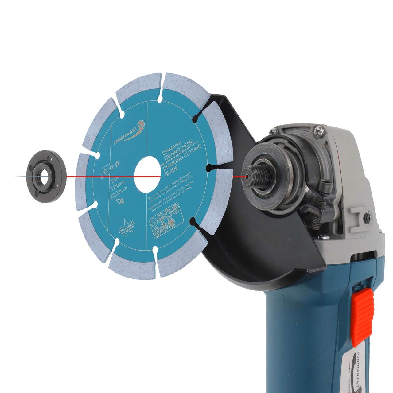 Diamanttrennscheibe für Beton, Stein, Ziegel universal B14