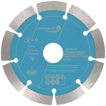 Diamanttrennscheibe für Beton, Stein, Ziegel universal B14