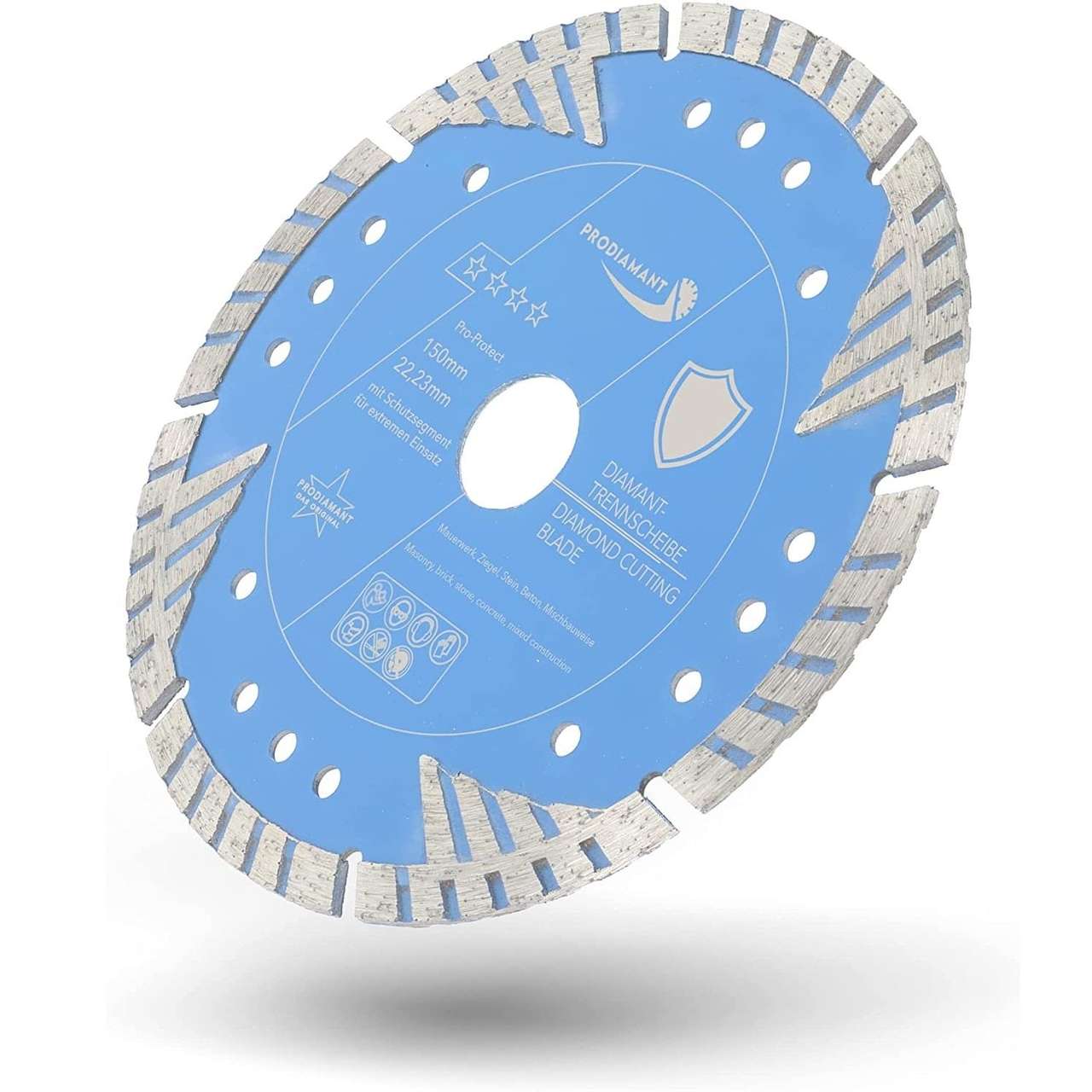 Diamanttrennscheibe mit Schutzsegmenten für universellen Einsatz ProProtect
