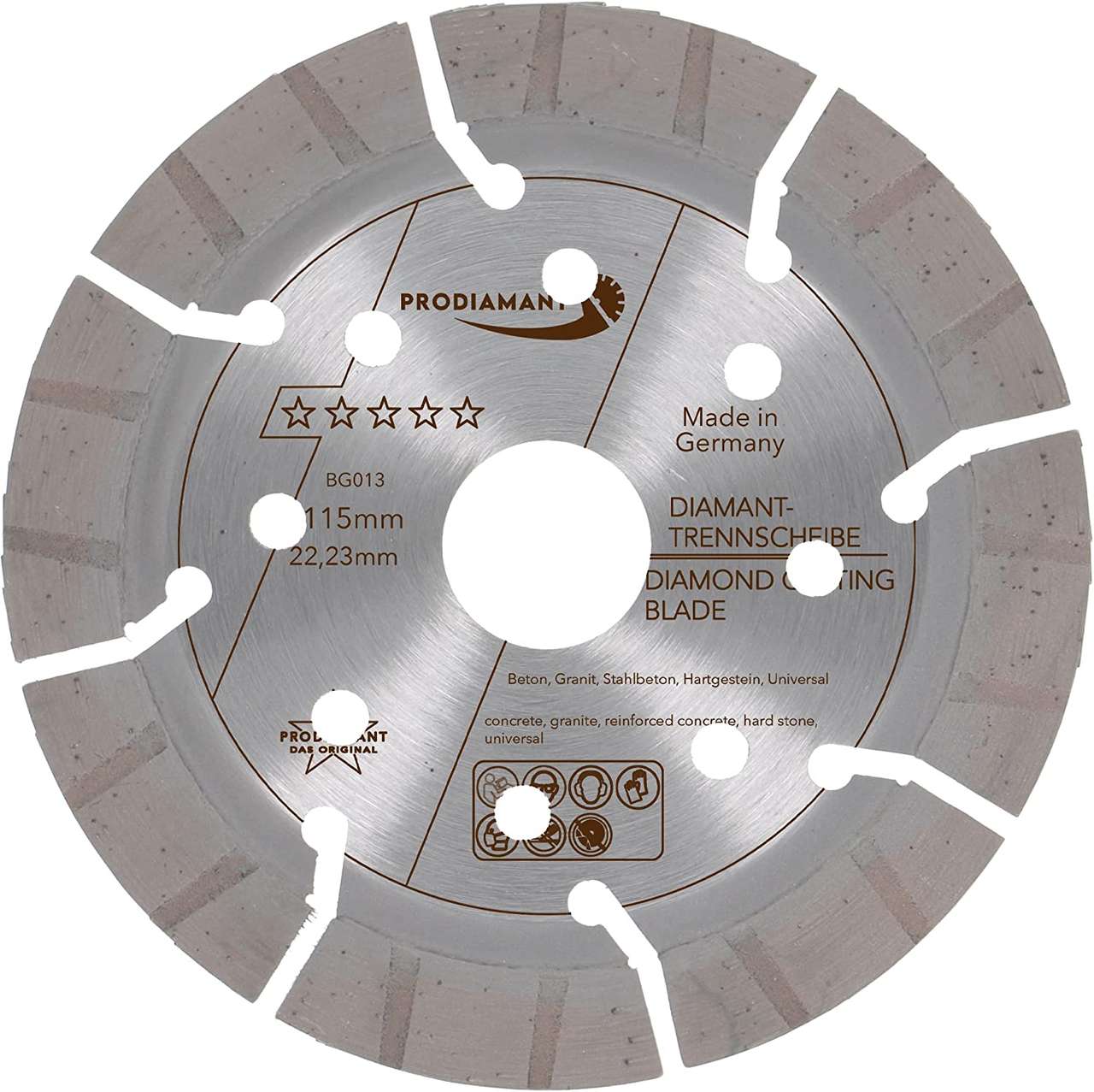 Diamanttrennscheibe Beton / Granit Turbo BG013