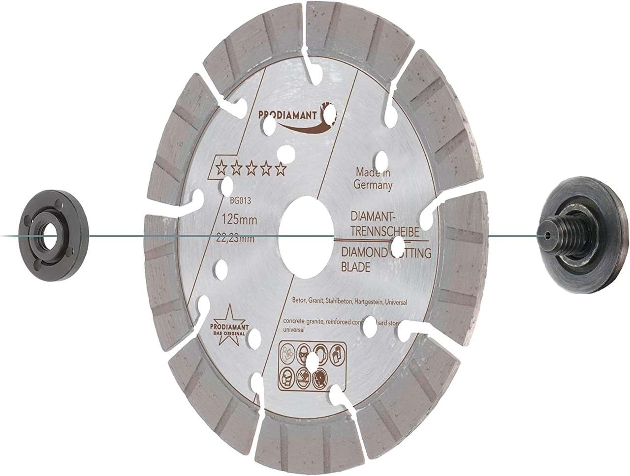 Diamanttrennscheibe Beton / Granit Turbo BG013