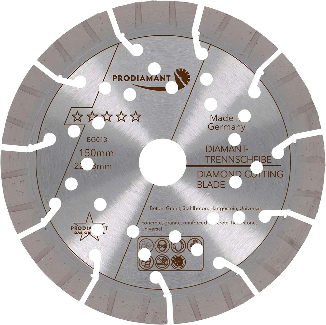 Diamanttrennscheibe Beton / Granit Turbo BG013