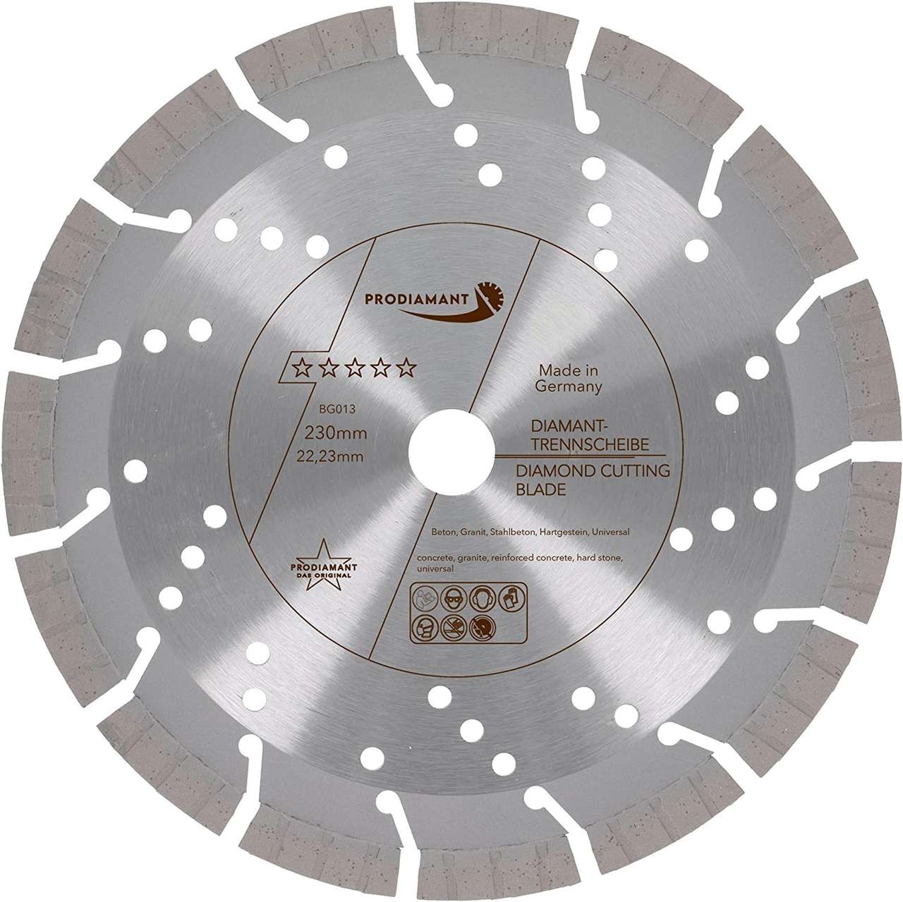 Diamanttrennscheibe Beton / Granit Turbo BG013
