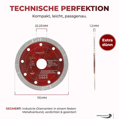 Diamanttrennscheibe für Fliese, Feinsteinzeug F993