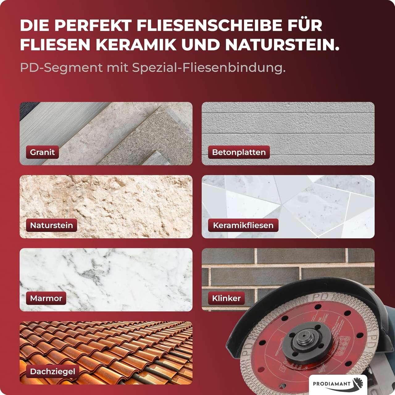 Diamanttrennscheibe für Fliese, Feinsteinzeug F993