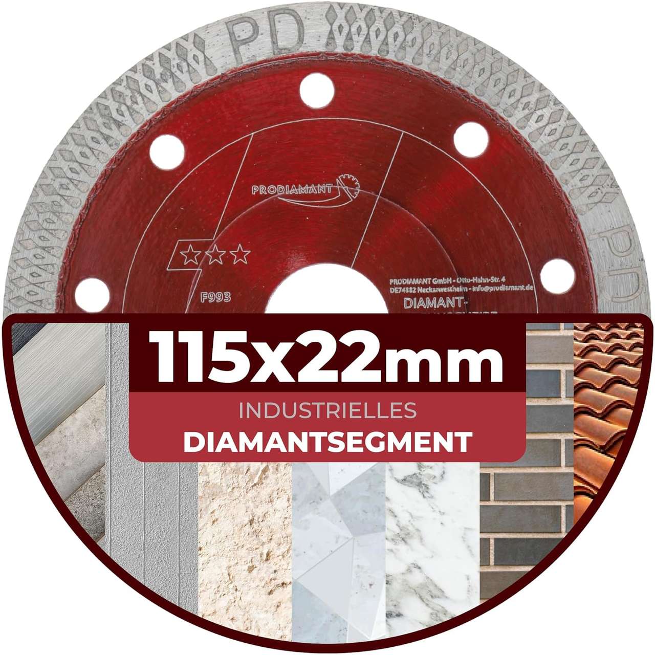 Diamanttrennscheibe für Fliese, Feinsteinzeug F993