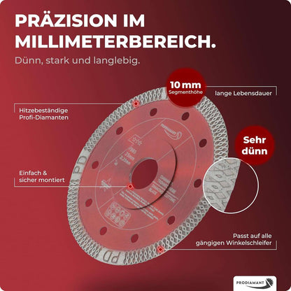 Diamanttrennscheibe für Fliese, Feinsteinzeug F993