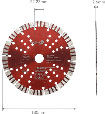 Diamanttrennscheibe Beton, Universal Pro12