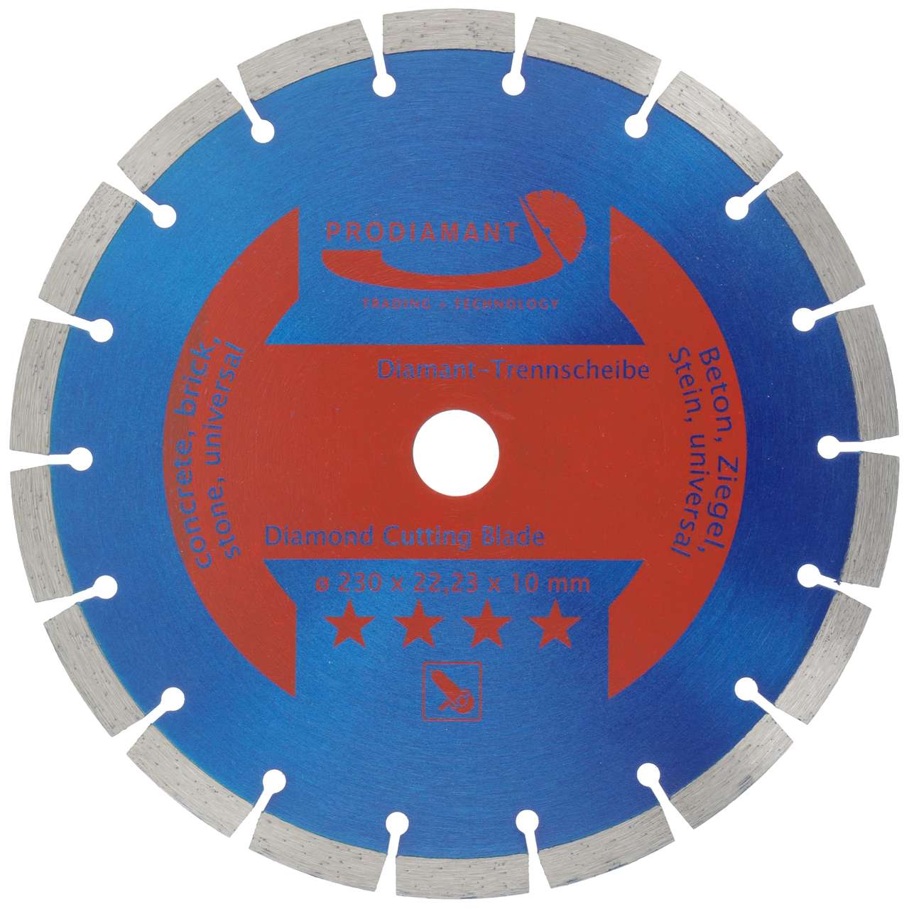 Diamant-Trennscheibe 230mm – Universal Longlife für Beton, Stein & Ziegel