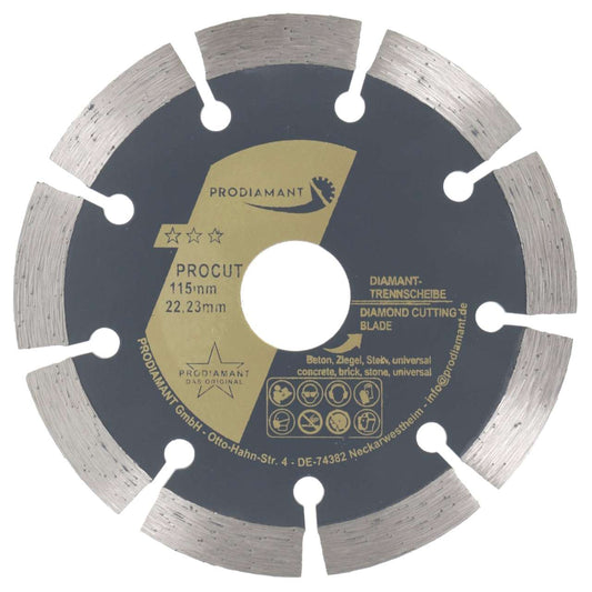 Diamanttrennscheibe ProCut Beton, Stein, Ziegel – Sparpack 10 Stück – PRODIAMANT