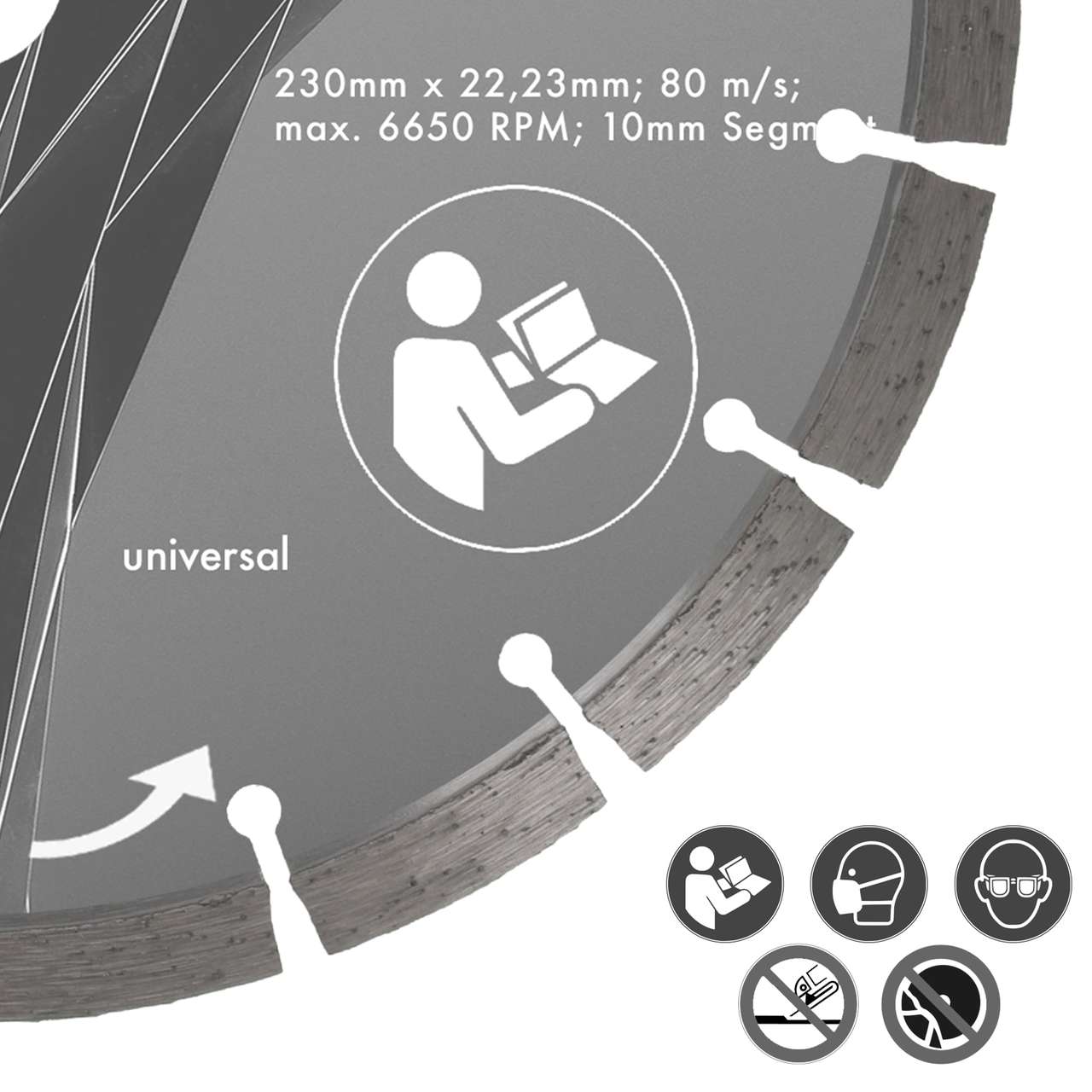 Diamanttrennscheibe Beton, universal