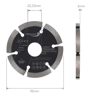 Diamant Fugenfräser Beton, Mauerwerk, Putz 6mm dick