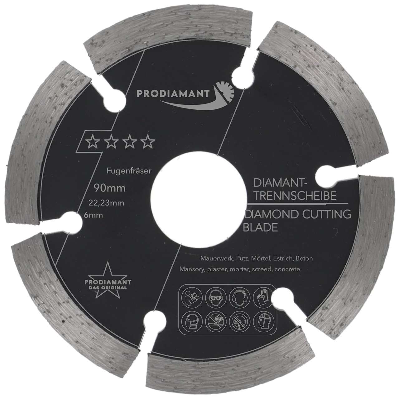 Diamant Fugenfräser Beton, Mauerwerk, Putz 6mm dick