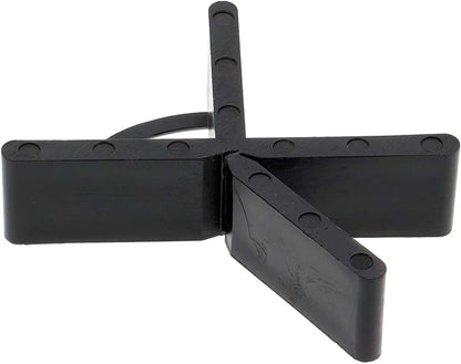Fugenkreuze schwarz für Terrassenplatten (100 Stück) – mit Steg 4 mm