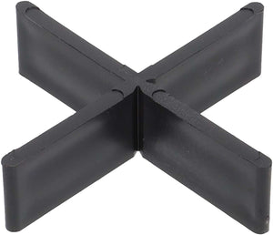 Fugenkreuze schwarz für Terrassenplatten (100 Stück) – ohne Steg 3 mm