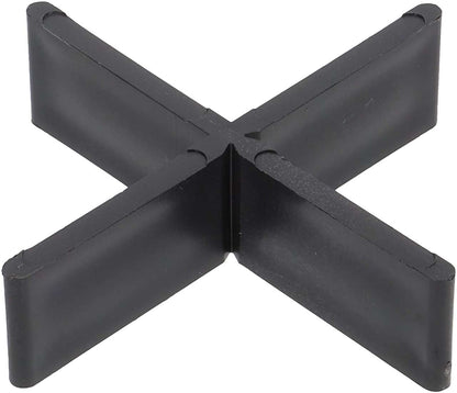Fugenkreuze schwarz für Terrassenplatten (100 Stück) – ohne Steg 3 mm