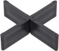 Fugenkreuze schwarz für Terrassenplatten (100 Stück) – ohne Steg 3 mm