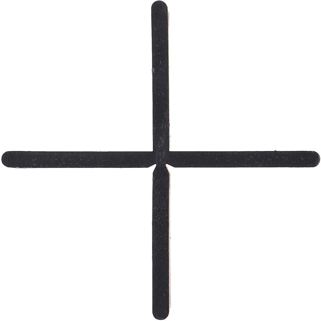 Fugenkreuze schwarz für Terrassenplatten (100 Stück) – ohne Steg 3 mm
