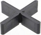 Fugenkreuze schwarz für Terrassenplatten (100 Stück) – ohne Steg 5 mm
