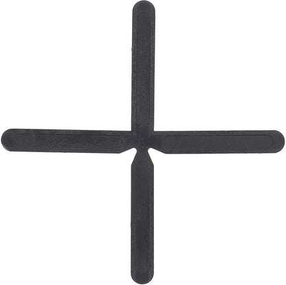Fugenkreuze schwarz für Terrassenplatten (100 Stück) – ohne Steg 5 mm
