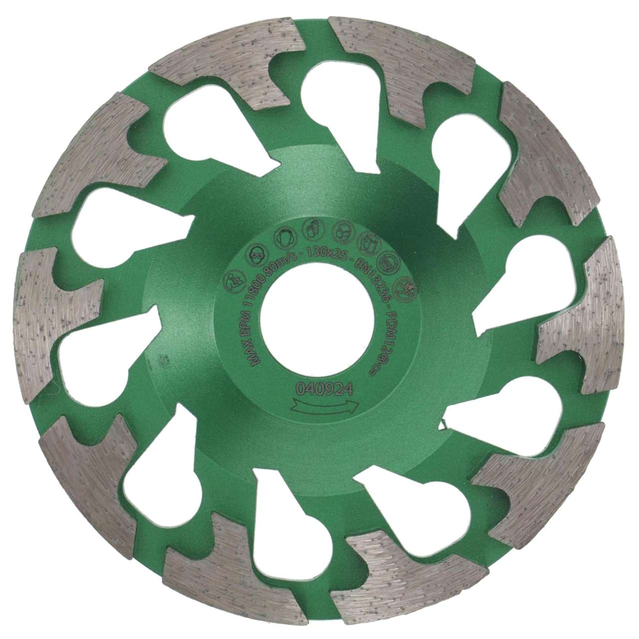 Profi Diamant-Schleiftopf 130mm x 25mm | Beton & Estrich | Passend für Festool Sanierungsschleifer