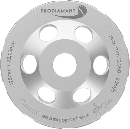 Premium Diamant-Schleiftopf 125mm Beton universal 125 mm Schleifscheibe doppelreihig