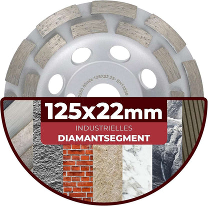 Diamantschleiftopf 125mm Beton - Premium Betonschleifer für professionelle Anwendungen