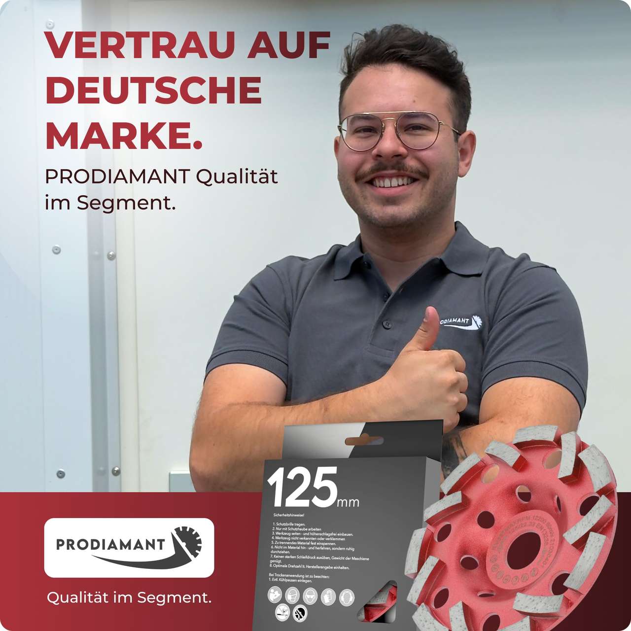 Diamantschleiftopf 125mm für Beton Extra Speed