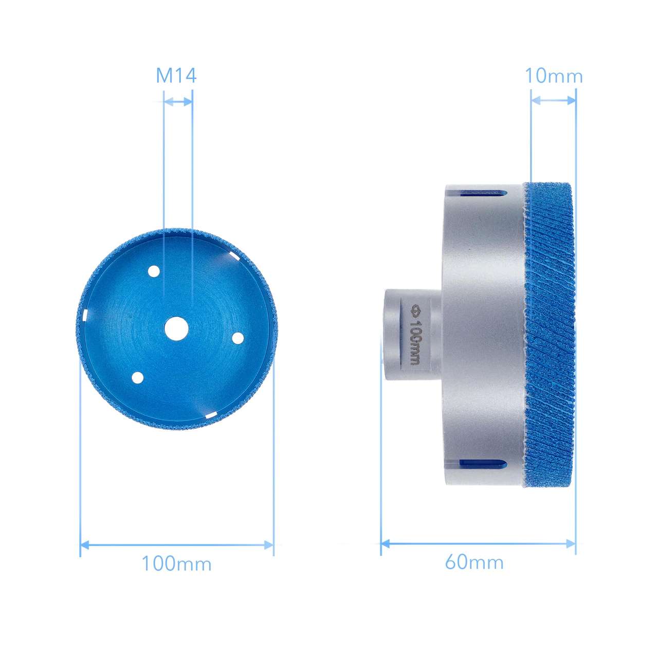 Premium Diamant Fliesenbohrer PD-Matrix M14 für Winkelschleifer
