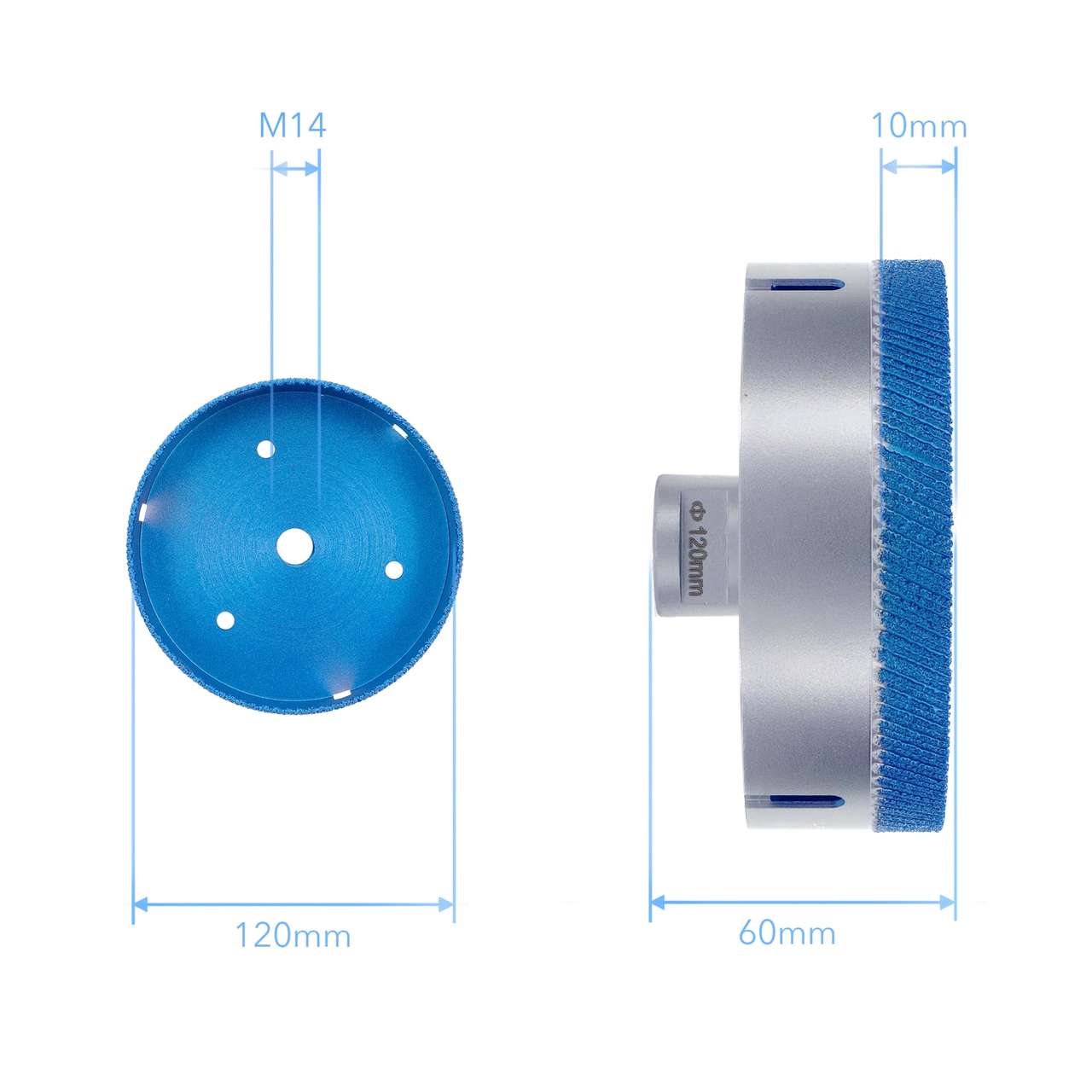 Premium Diamant Fliesenbohrer PD-Matrix M14 für Winkelschleifer