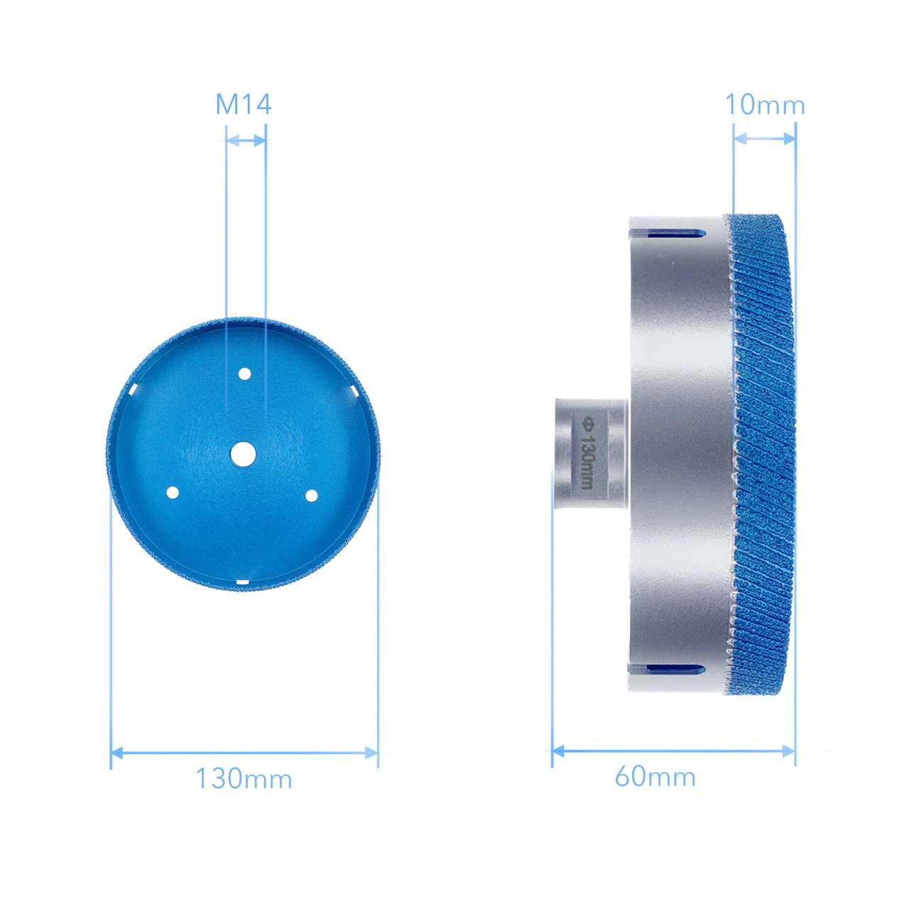 Premium Diamant Fliesenbohrer PD-Matrix M14 für Winkelschleifer