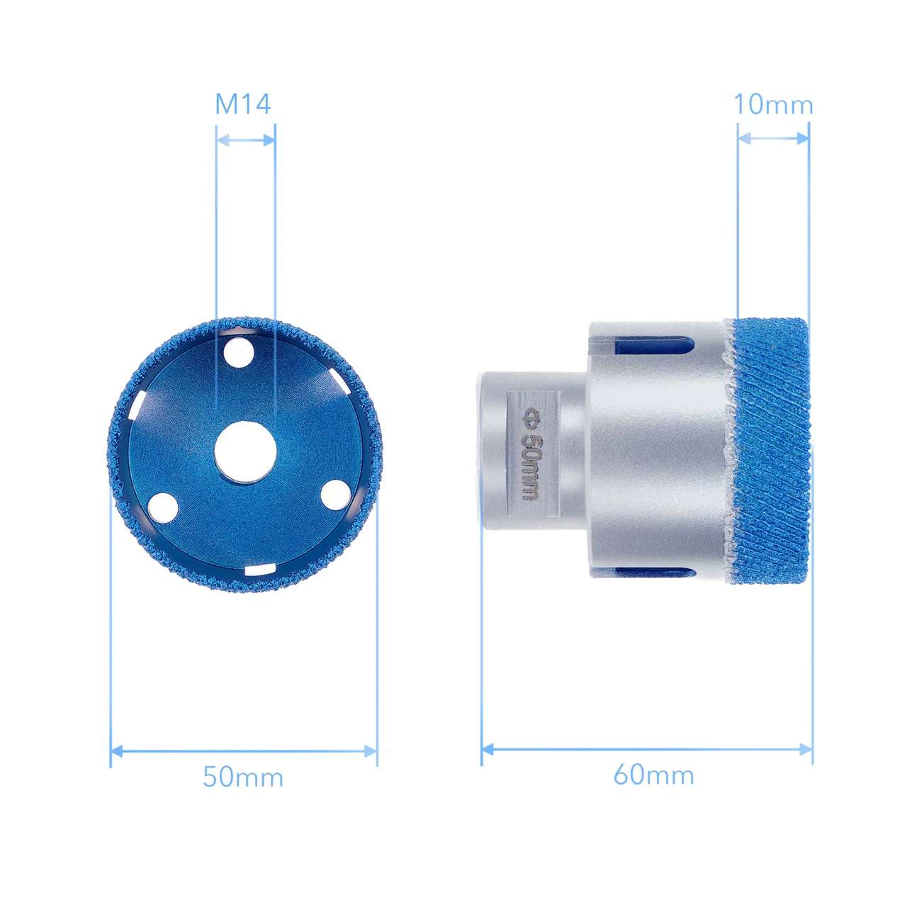 Premium Diamant Fliesenbohrer PD-Matrix M14 für Winkelschleifer
