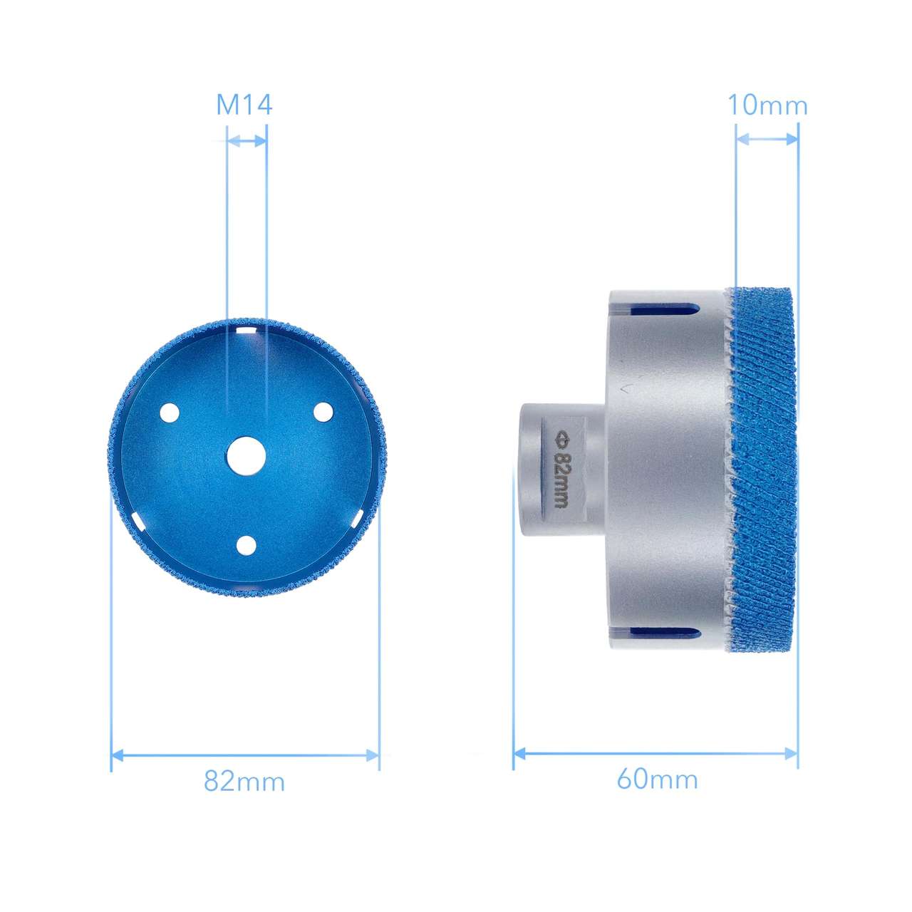Premium Diamant Fliesenbohrer PD-Matrix M14 für Winkelschleifer