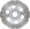 PRODIAMANT Premium Diamant-Schleiftopf 125mm Beton universal 125 mm Schleifscheibe doppelreihig – Seitenansicht