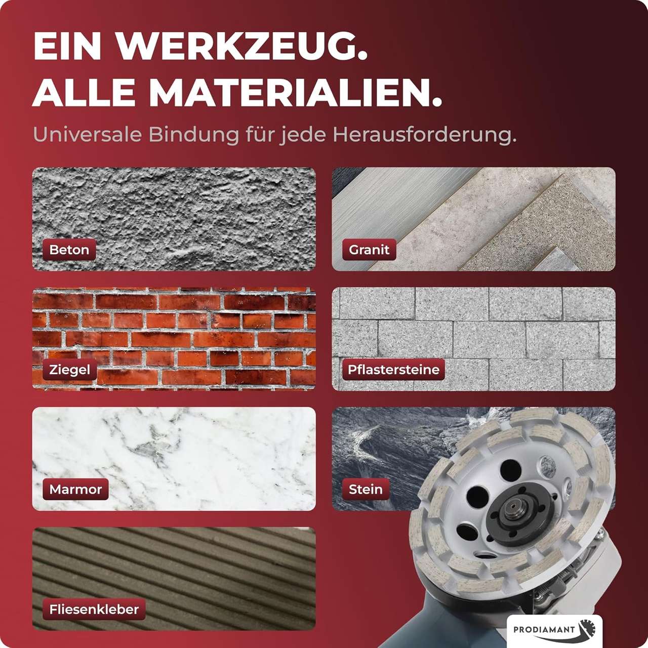 Diamantschleiftopf 125mm Beton - Premium Betonschleifer für professionelle Anwendungen