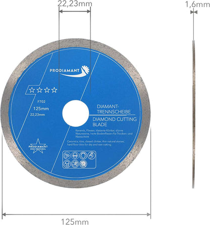 Diamanttrennscheibe Fliese, Feinsteinzeug Premium Rondo F702