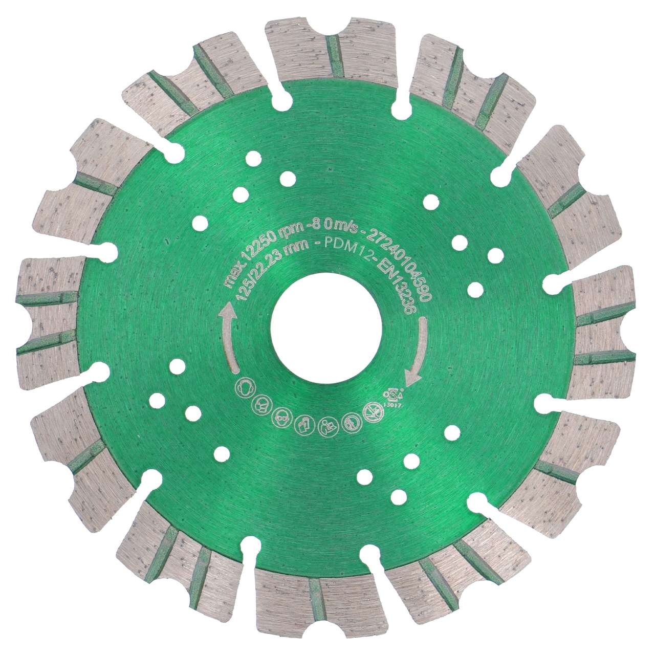 Diamanttrennscheibe für Stein, Beton Turbo Concave