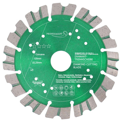 Diamanttrennscheibe für Stein, Beton Turbo Concave